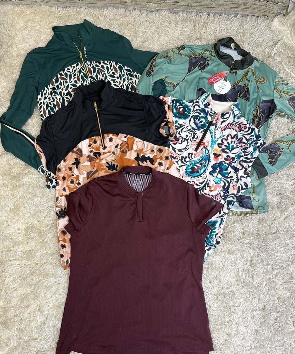Equestrian Riding Shirt Lot XL 5 Piece Novella Espoir Nike